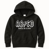 Funny Teacher ABCD Rocks Back To School Back In Class ABCD Kids Hoodie