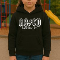 Funny Teacher ABCD Rocks Back To School Back In Class ABCD Kids Hoodie