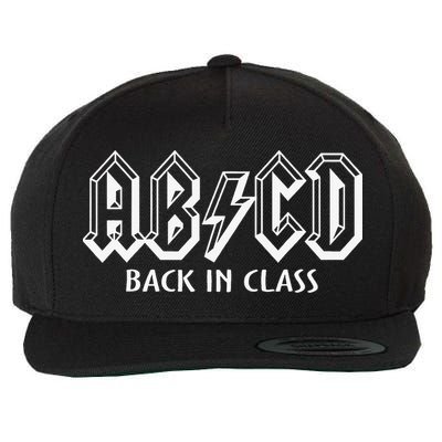 Funny Teacher ABCD Rocks Back To School Back In Class ABCD Wool Snapback Cap