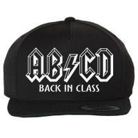 Funny Teacher ABCD Rocks Back To School Back In Class ABCD Wool Snapback Cap