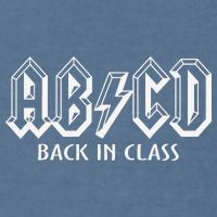 Funny Teacher ABCD Rocks Back To School Back In Class ABCD Garment-Dyed Sweatshirt