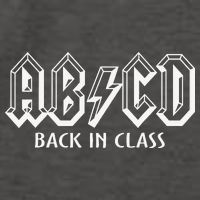 Funny Teacher ABCD Rocks Back To School Back In Class ABCD Vector Backpack