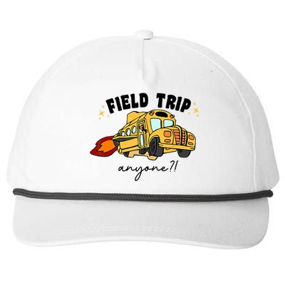 Field Trip Anyone Teacher Field Day Funny Presents Snapback Five-Panel Rope Hat