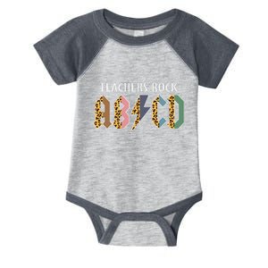 Funny Teacher ABCD Rocks Back To School Teachers Rock ABCD Infant Baby Jersey Bodysuit