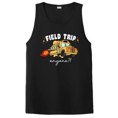 Field Trip Anyone Teacher Field Day Funny Presents PosiCharge Competitor Tank