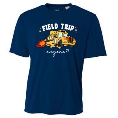 Field Trip Anyone Teacher Field Day Funny Presents Cooling Performance Crew T-Shirt