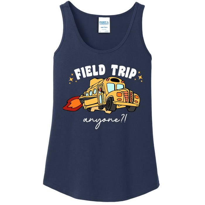 Field Trip Anyone Teacher Field Day Funny Presents Ladies Essential Tank