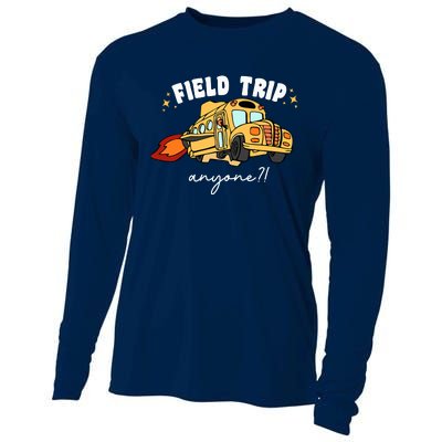 Field Trip Anyone Teacher Field Day Funny Presents Cooling Performance Long Sleeve Crew