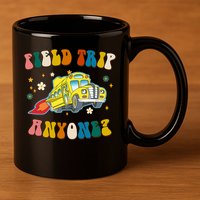 Field Trip Anyone Magic School Bus Retro Teacher 11oz C Handle Ceramic Mug