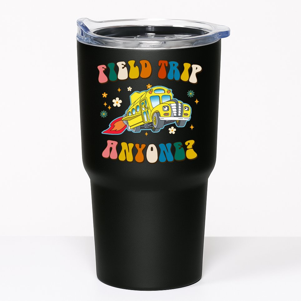 Field Trip Anyone Magic School Bus Retro Teacher Tumbler