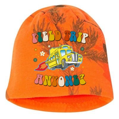 Field Trip Anyone Magic School Bus Retro Teacher Kati - Camo Knit Beanie