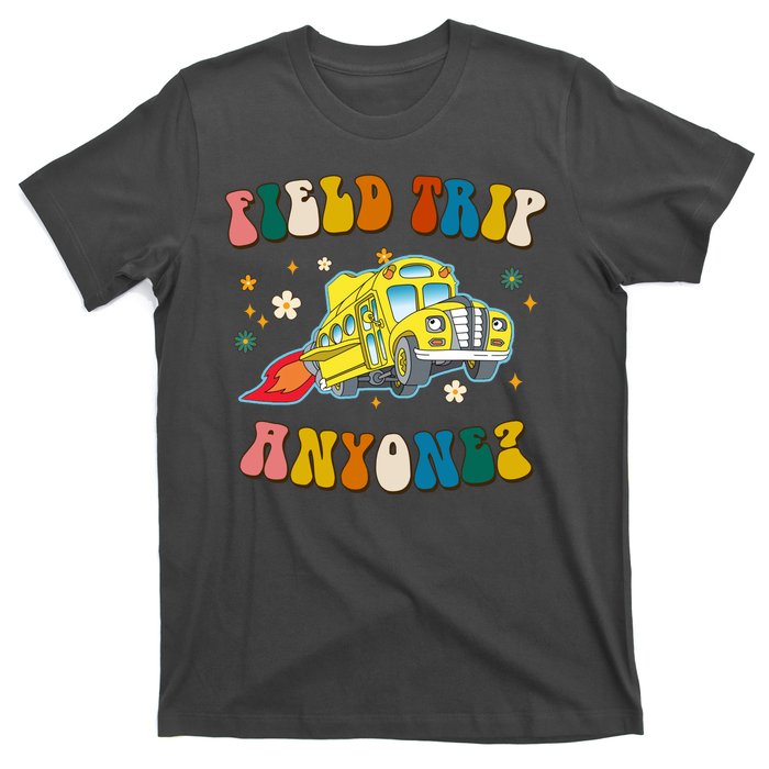 Field Trip Anyone Magic School Bus Retro Teacher T-Shirt