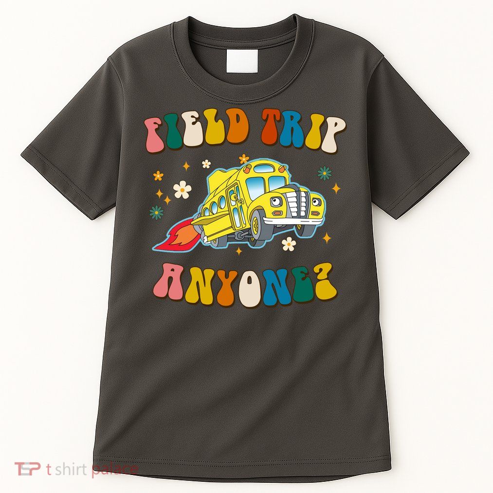 Field Trip Anyone Magic School Bus Retro Teacher Tall T-Shirt