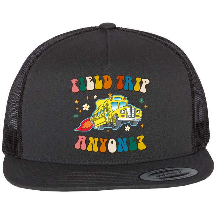 Field Trip Anyone Magic School Bus Retro Teacher Flatbill Hat