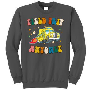 Field Trip Anyone Magic School Bus Retro Teacher Tall Sweatshirt