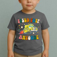 Field Trip Anyone Magic School Bus Retro Teacher Toddler T-Shirt