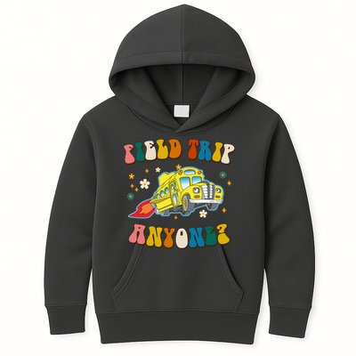 Field Trip Anyone Magic School Bus Retro Teacher Kids Hoodie