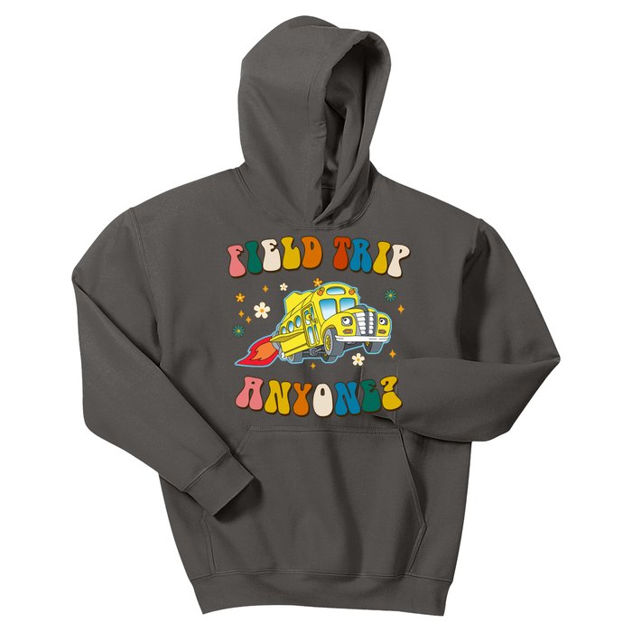 Field Trip Anyone Magic School Bus Retro Teacher Kids Hoodie