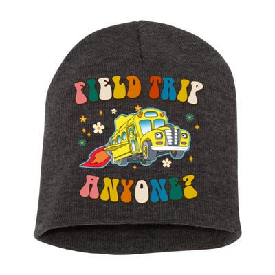 Field Trip Anyone Magic School Bus Retro Teacher Short Acrylic Beanie