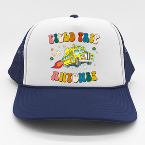 Field Trip Anyone Magic School Bus Retro Teacher Trucker Hat