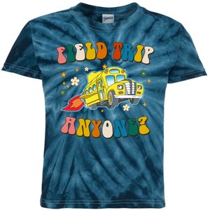 Field Trip Anyone Magic School Bus Retro Teacher Kids Tie-Dye T-Shirt