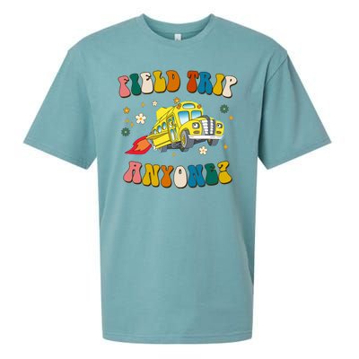 Field Trip Anyone Magic School Bus Retro Teacher Sueded Cloud Jersey T-Shirt