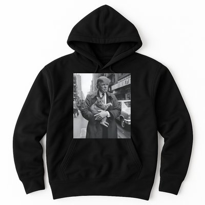 Funny Trump And Cat Funny Political Hoodie