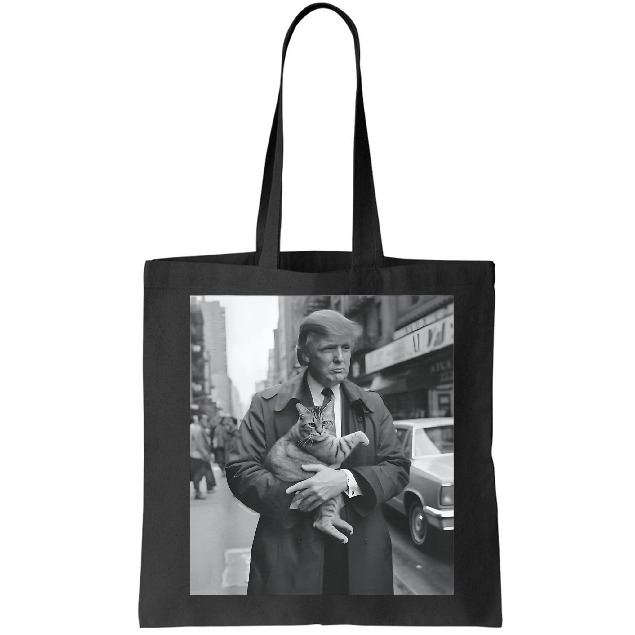Funny Trump And Cat Funny Political Bag