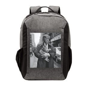 Funny Trump And Cat Funny Political Vector Backpack