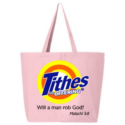Funny Tithes And Offering Will A Man Rob God 25L Jumbo Tote