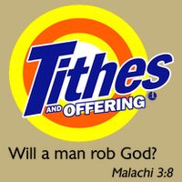 Funny Tithes And Offering Will A Man Rob God Cooling Performance Crew T-Shirt