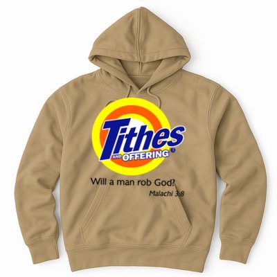 Funny Tithes And Offering Will A Man Rob God Hoodie