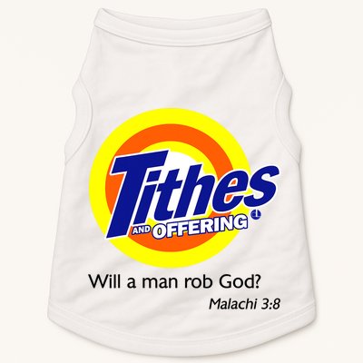 Funny Tithes And Offering Will A Man Rob God Doggie Tank