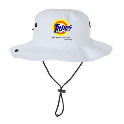 Funny Tithes And Offering Will A Man Rob God Bucket Hat