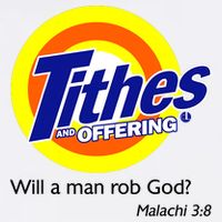 Funny Tithes And Offering Will A Man Rob God Flat Bill Trucker Hat
