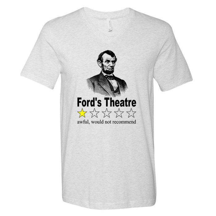 Ford's Theatre Awful Would Not Recommend Review V-Neck T-Shirt