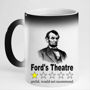 Ford's Theatre Awful Would Not Recommend Review 11oz Black Color Changing Mug