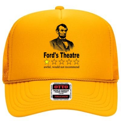 Ford's Theatre Awful Would Not Recommend Review High Crown Mesh Back Trucker Hat