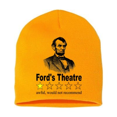 Ford's Theatre Awful Would Not Recommend Review Short Acrylic Beanie