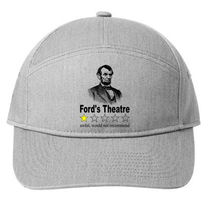 Ford's Theatre Awful Would Not Recommend Review 7-Panel Snapback Hat