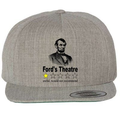 Ford's Theatre Awful Would Not Recommend Review Wool Snapback Cap