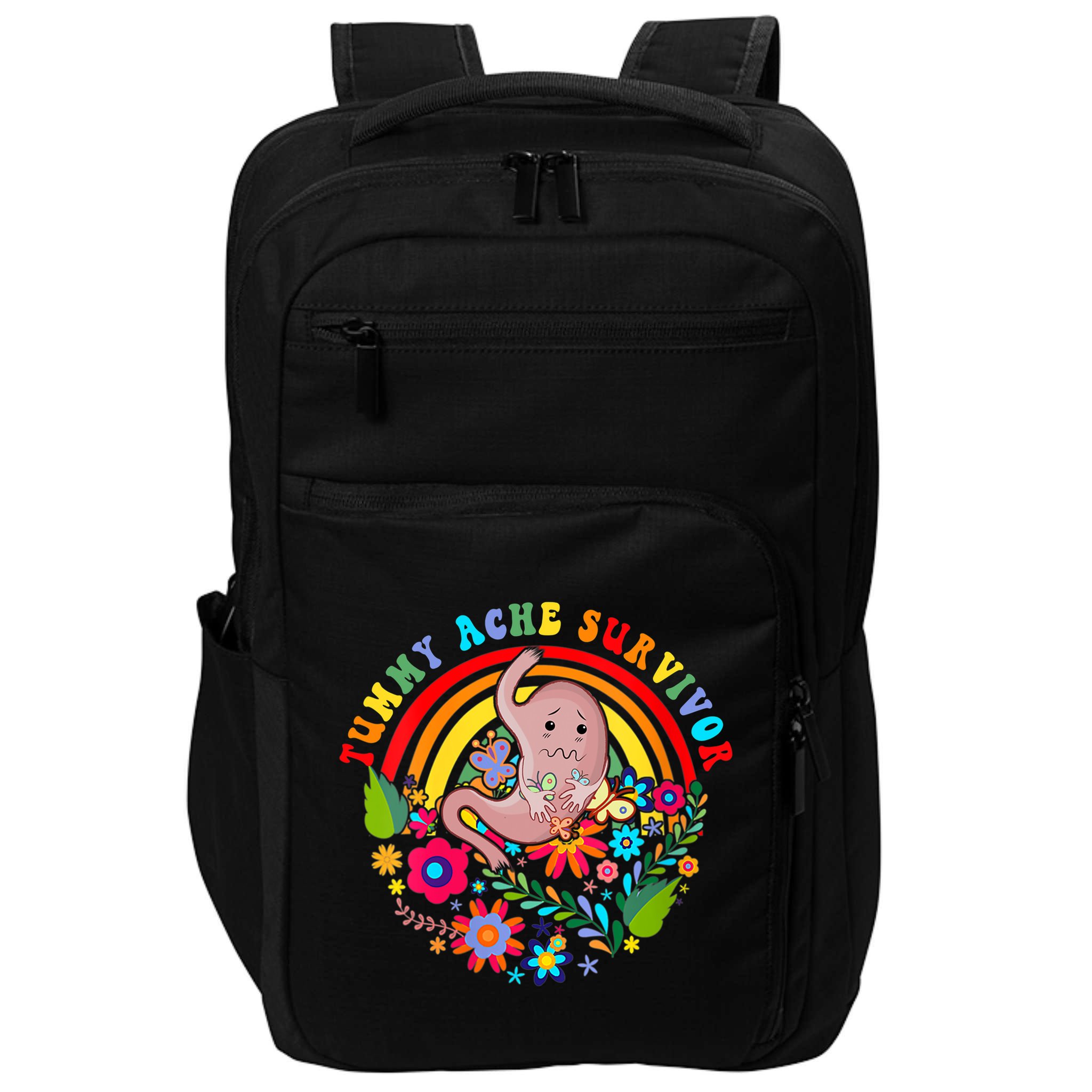 Funny Tummy Ache Survivor Shirt, Tummy Ache Tee For Man Women Impact Tech Backpack