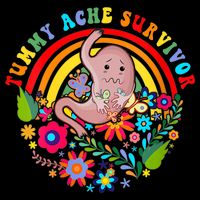 Funny Tummy Ache Survivor Shirt, Tummy Ache Tee For Man Women Impact Tech Backpack