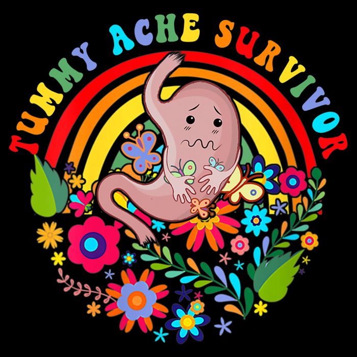 Funny Tummy Ache Survivor Shirt, Tummy Ache Tee For Man Women Impact Tech Backpack