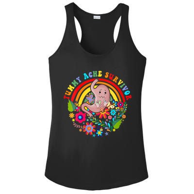 Funny Tummy Ache Survivor Shirt, Tummy Ache Tee For Man Women Ladies PosiCharge Competitor Racerback Tank