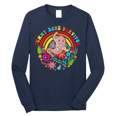 Funny Tummy Ache Survivor Shirt, Tummy Ache Tee For Man Women Long Sleeve Shirt