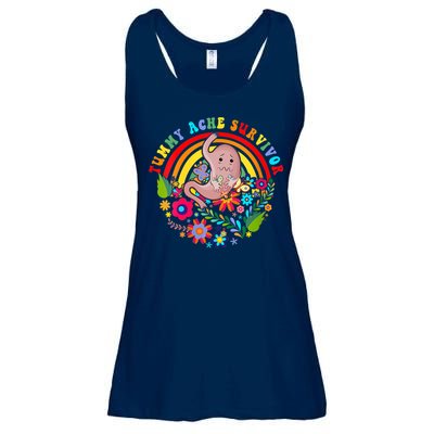 Funny Tummy Ache Survivor Shirt, Tummy Ache Tee For Man Women Ladies Essential Flowy Tank