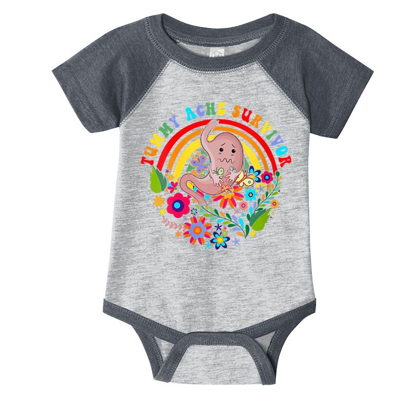 Funny Tummy Ache Survivor Shirt, Tummy Ache Tee For Man Women Infant Baby Jersey Bodysuit