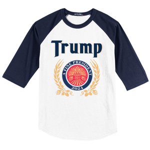 Funny Trump A Fine President 2024 Gift Baseball Sleeve Shirt