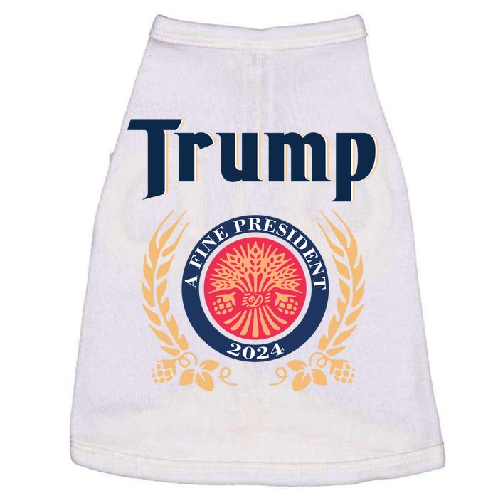 Funny Trump A Fine President 2024 Gift Doggie Tank